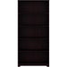 Bush Furniture Tall 5 Shelf Bookcase, Large Open Bookshelf, Sturdy Display Cabinet for Living Room or Home Office, Cabot Collection, Espresso Oak