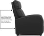 Brown Recliner with Lumbar Support