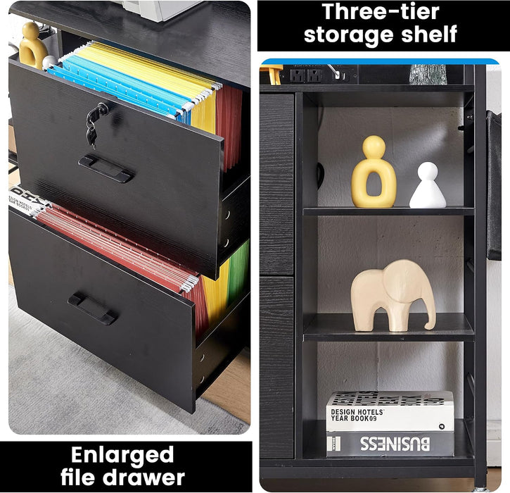 45 Inch IndustrialGrade Filing Cabinet With Locking