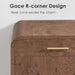 59" Sideboard Buffet Cabinet with Storage, 4 Doors Cabinet, Dark Burl