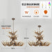 Deer Antler Chandelier Lighting,Large Deer Rustic Farmhouse Chandelier Light Fixtures for Dining Room Living Room Kitchen Island Bedroom Entryway Foyer (9 Lamp Arms + 6 Arms)