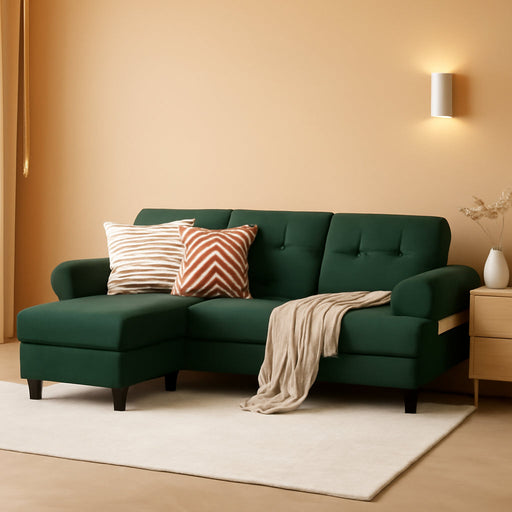 EightySixInch Green Sectional Sofa Living Room Set