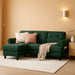 EightySixInch Green Sectional Sofa Living Room Set