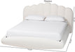 Grenier Boucle Fabric Floating Bed, King, Cream