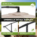 10FT Cantilever Offset Patio Outdoor Umbrella with Base Included