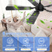 Ceiling Fans with Lights, 52 Inch Modern Ceiling Fans with Lights and Remote Control, DC Reversible Motor, Noiseless, 3CCT, Ceiling Fan for Bedroom, Living Room, Apartment Indoor/Outdoor Use