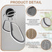 Six Ring LED Dimmable Black Chandelier CeilingLight