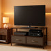 TV Stand Dresser with 2 Drawers - Television Riser Chest with Storage - Bedroom, Living Room, Closet, & Dorm Furniture