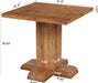 Tribesigns Solid Wood Square Dining Table 31.5 Inch Space-Saving | Natural Wood Grain Kitchen Table, Space-Saving for 2-4 People, Rustic Farmhouse Style for Dining Room, Apartments, Restaurant