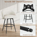 25.4″ 360° Swivel Bar Stools Set of 2 for Kitchen Island,Beige Linen | Upholstered Counter Height Barstools with Back, Modern Bar Chair with Sturdy Metal Frame and Footrest for Dining Room