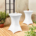 White Spandex Square Cocktail Table Covers 32x43Inches