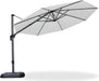 Patio Outdoor Umbrella 11 Feet round for Pool White