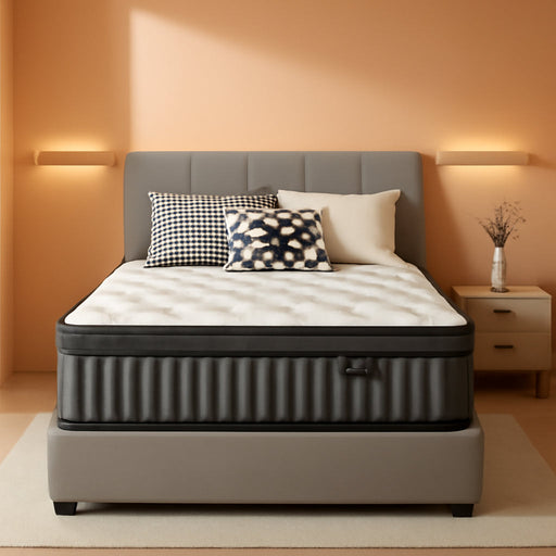 12 Inch Queen Mattress in a Box, Hybrid Cooling Gel Memory Foam & Pocketed Coils, Medium Firm, Certipur-Us Certified, Pressure Relief, Motion Isolation