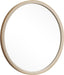 round Mirror 28 Inch,Linen-Texture Circle Wall Mirror for Bathroom, Bedroom, Entryway, Living Room
