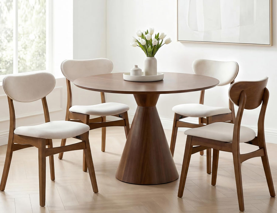 Wooden Dining Chairs Set of 4, Farmhouse Kitchen Chairs