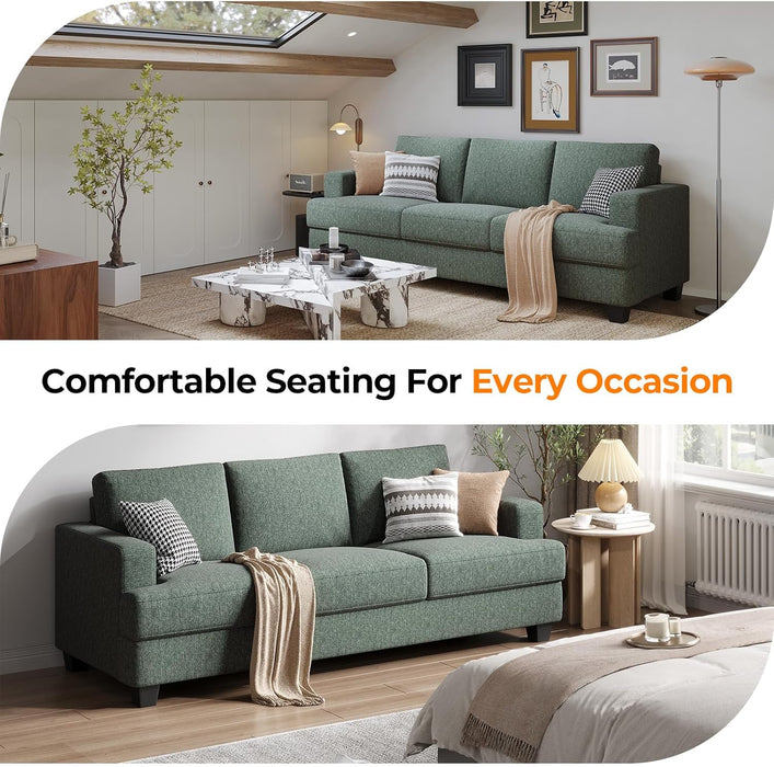 Oversized 89 Inch Sofa With Deep CushionsAndBackrests
