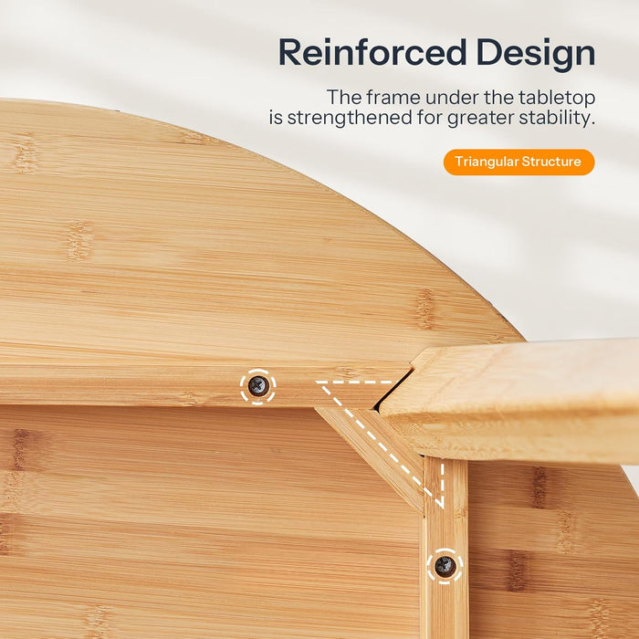 Executive Sustainable Bamboo Circular Kitchen Table