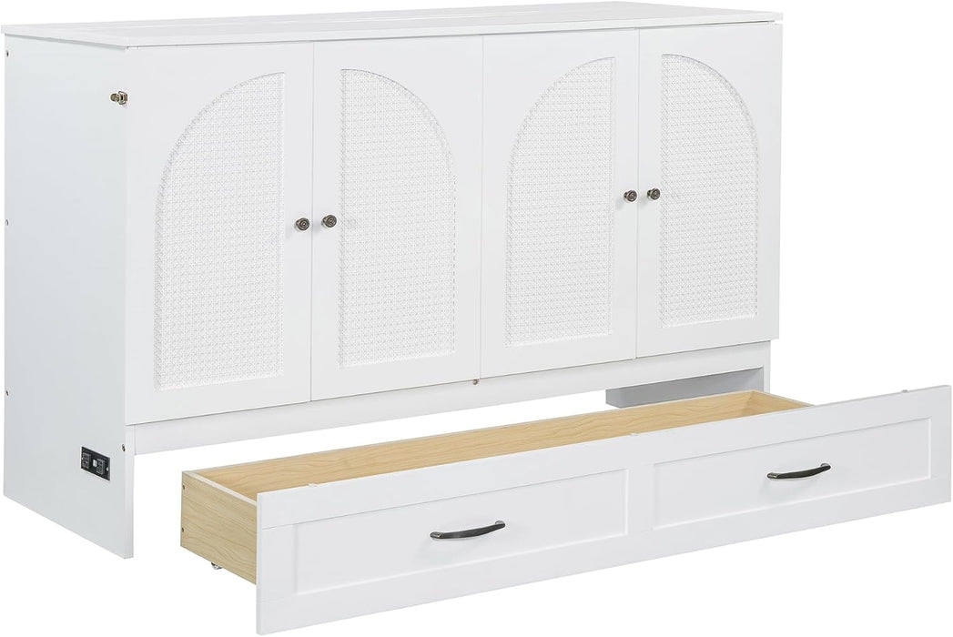 QueenSize Murphy Bed With IndustrialUSBPorts System