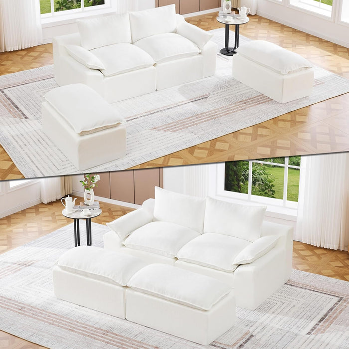 79 Inches Boneless Modular Sectional Sofa StoragePro