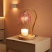 Dimmable Flower Candle Warmer Lamp, Pink Candle Warmer with Timer & 4Bulbs, Birthday Gifts for Women, House Warming Gifts New Home Bedroom Decor