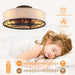 White Farmhouse Flush Mount Ceiling Fan With Remote And Light