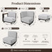 Patio Furniture Set with 10'' Ultra-Thick Cushions
