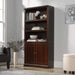 Miscellaneous Storage 5-Shelf/ Book Shelf 2-Door Bookcase, Select Cherry Finish