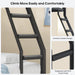 Bunk Bed Twin over Twin with 4 Storage Drawers & Shelves & Bedside Caddy, Twin Bunk Beds with Charging Station & LED Lights, Metal Loft Bed with Safety Guardrail & Angled Ladder, Black & Grey