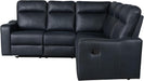 L-Shaped Reclining Sectional Sofa with Linen Upholstery