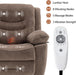 Large Power Recliner with Massage, Heat, and USB