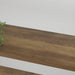 Industrial Reinforced Five Tier Bookshelf Rustic Oak