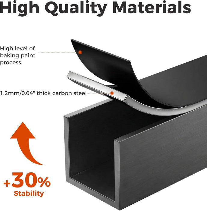 Queen HeavyDuty SpaceSaving Double Queen Bed Black