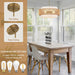 19.7 Inch Handwoven Rattan Chandelier Pendant Light