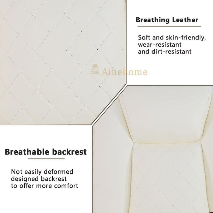 Luxury Living Room Furniture Sets Power Recliner Sectional Sofa Recliner Couch Set Recliner Leather Couch and Recliner Set Loveseat Chair for House/Office/Theater Seating(Creamy White)