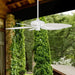 Ceiling Fans Palm Island Tropical 52 Inch Ceiling Fan, Outdoor Ceiling Fan with Pull Chain, Dual Mount 5 Palm Leaf Blade Design, ETL Wet Rated, White (50200-01)