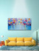 3D Paintings, Modern Abstract Oil Painting Hand Painted on Canvas Abstract Artwork Picture Wall Decoration for Living Room - Gorgeous Flowers Wall Art-24X48 Inch