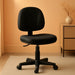 Office Star Pneumatic Sculptured Office Task Chair with Thick Padded Seat and Built-In Lumbar Support, Black