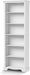 6-Tier Bookshelf, 73 Inch Tall Bookcase with 2 Adjustable Shelves, Book Shelf with Anti-Tipping Device, Wooden Bookcase for Study Room, Living Room, Home Office, Bedroom (White)