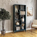Geometrix Bookcase 72" H / 100% Solid Wood/Deep Ocean Blue Finish