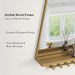 26X20 Inch Bathroom Mirror with Shelf, Irregular Hexagonal Metal Wall Mirrors with Hooks, Bathroom Vanity Mirror Farmhouse, Wall Mounted Mirror Decor for Living Room Bedroom Entryway (Gold)
