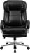 Hercules Series Leathersoft Swivel Office Chair with Loop Arms, Ergonomic High-Back Executive Chair with Padded Seat and Arms, Black