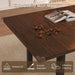 Modern Extendable Dining Table for 4-6, 63" Farmhouse Kitchen Table, Rectangular Dining Room Tables for Dining, Kitchen, Office, Living Room, Wooden Tables, Space Saving (Espresso)