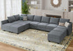 Convertible Sectional Sofa Bluish Grey, Modular, Storage