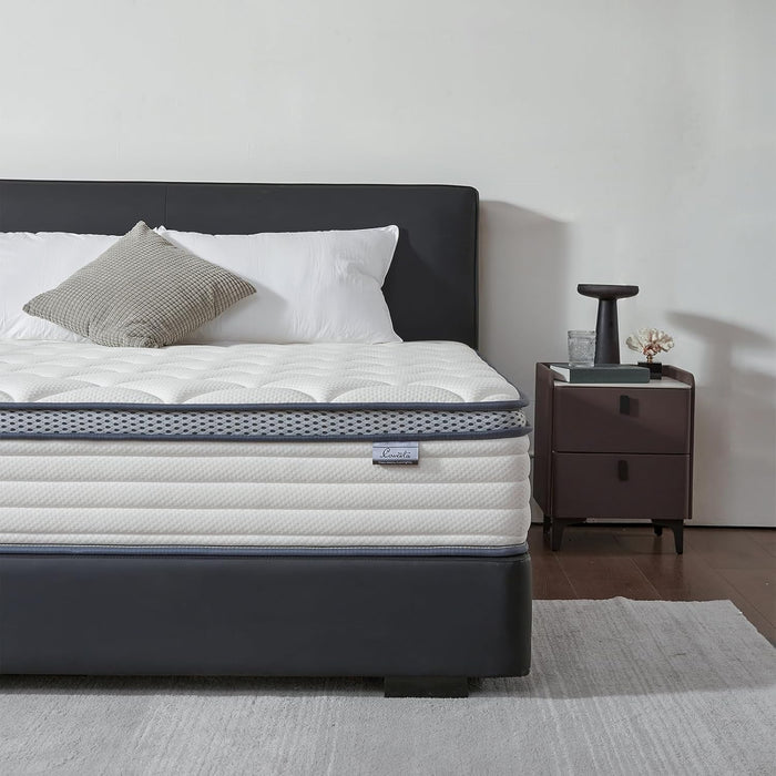 Full Size Mattress,12 Inch Hybrid Mattress in a Box,Medium Firm Support