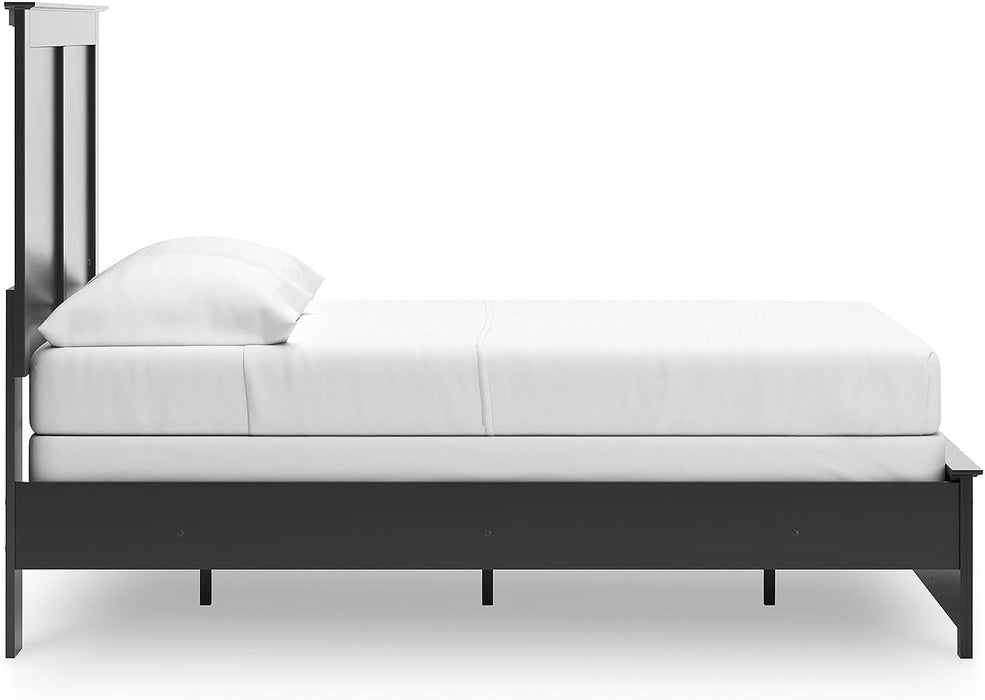 Signature Design by Ashley Maribel Transitional Full Panel Bed, Foundation or Box Spring Needed, Black