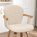 30" H Bar Height Swivel Bar Stools with Back and Arm Accent Barstools Chair