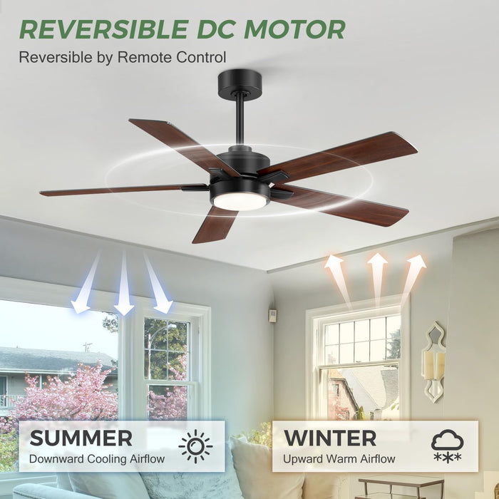 52Inch IndustrialGrade LED Ceiling Fan Remote Control