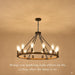 Farmhouse Wood Wagon Wheel Chandelier 12-Light 31.5" Light Fixture