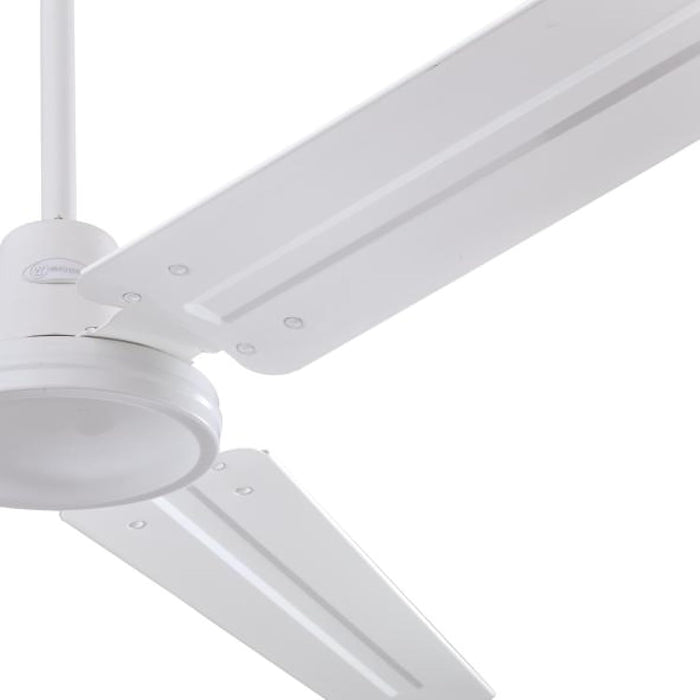 7840900 Industrial 56-Inch Three-Blade Ceiling Fan with J-Hook Installation System, White, Wall Control