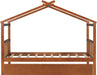 PremiumWood Walnut Twin Playhouse Bed With Trundle